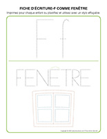 Fiches d'écriture-F comme fenêtre 2024