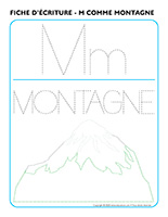 Fiches d’écriture-M comme montagne