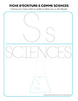 Fiches d’écriture-S comme sciences