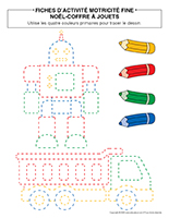 Fiches dactivite motricite fine-Noel-Coffre a jouets