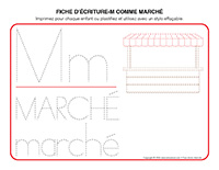 Fiches decriture-M comme marche
