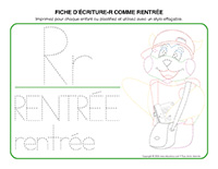 Fiches decriture-R comme rentree