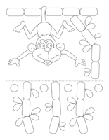 Fiches éduca-nouilles-Les singes Fiches éduca-nouilles-Les singes