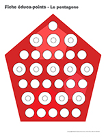 Fiches éduca-points-Le pentagone Fiches éduca-points-Le pentagone