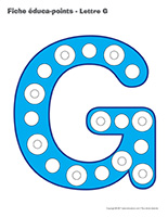 Fiches éduca-points-Lettre G Fiches éduca-points-Lettre G
