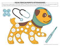 Vétérinaire Enfant Examiner Animal Jouet Avec Stéthoscope. Garçon Jouer  Médecin Vétérinaire Avec Des Moutons Jouets Dans La Main De La Mère. Jeu De  Clinique Vétérinaire. Concept De Profession Future. Santé, Soins De