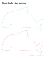 Fiches ficelle-Les baleines Fiches ficelle-Les baleines