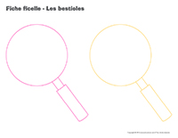 Fiches ficelle-Les bestioles