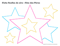 Fiches ficelles de cire-Fête des Pères