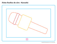 Fiches-ficelles de cire-Karaoké