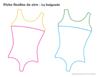 Fiches-ficelles de cire-La baignade