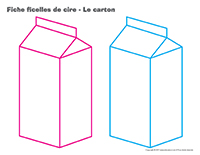 Fiches-ficelles de cire-Le carton