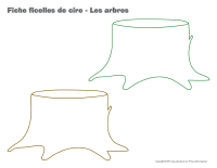 Fiches-ficelles de cire-Les arbres