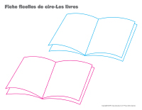 Fiches ficelles de cire-Les livres