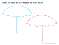 Fiches ficelles de cire-Météo de mon cœur