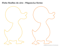 Fiches ficelles de cire-Pâques-La ferme