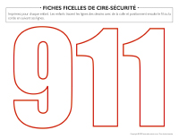 Fiches ficelles de cire-Sécurité