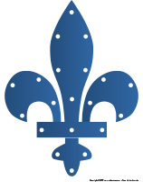 Fleur de lys à lacer