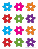 Fleurs de couleur