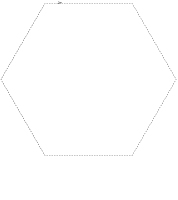 Forme hexagone à découper Forme hexagone à découper