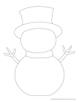 Formes de bonshommes de neige 2025