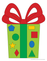 Formes et couleurs-Cadeaux de Noel