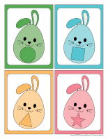 Formes et couleurs-oeufs de Paques