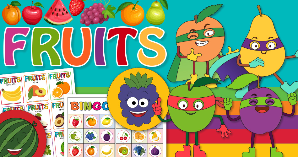 Les fruits, activités pour enfants.