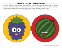 Gros autocollants-Fruits