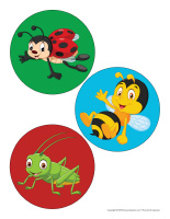 Gros autocollants-Insectes