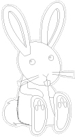 Guirlande - Les lapins Guirlande - Les lapins