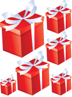 Guirlande de cadeaux Guirlande de cadeaux