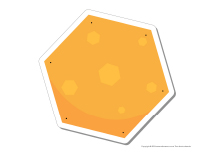 Hexagone à enfiler