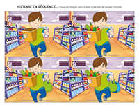 Histoire en séquence-Épicerie