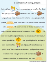Histoire imagée - Piqueniques Histoire imagée - Piqueniques