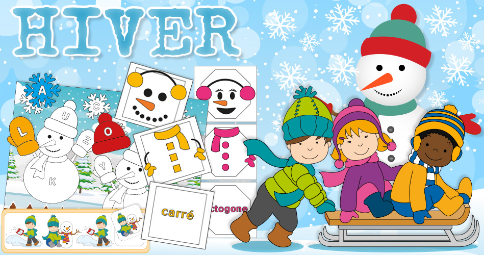 L'hiver, activités pour enfants.