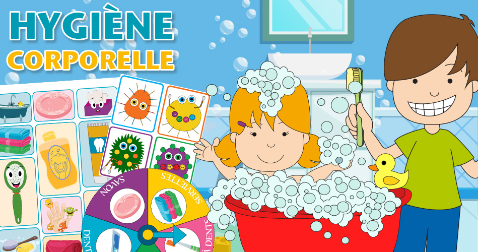 L'hygiène corporelle, activités pour enfants.