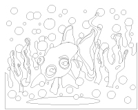 Image à colorier - les poissons Image à colorier - les poissons