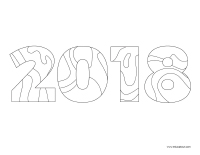 Images a colorier-Bonne annee 2017 Images à colorier-Bonne année 2018