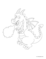 Coloriage Dragons-livre (Coloriages Dragons) - jeu pour fille