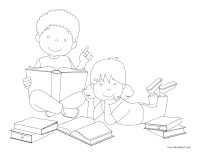 Images à colorier-Éveil à la lecture
