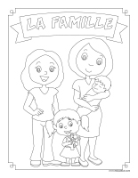 Images à colorier-Famille