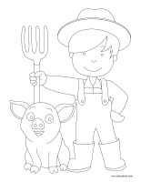 Images a colorier-Ferme
