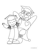 Images a colorier-Graduation avec Poni 2026