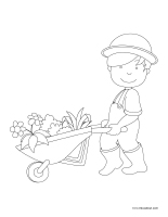 Images à colorier-Jardiniers-Jardinières