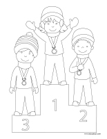 Images à colorier-Jeux d’hiver Olympiades