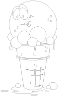 Images à colorier-La crèmerie Images à colorier-La crèmerie