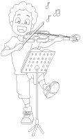 Images à colorier-La musique Images à colorier-La musique