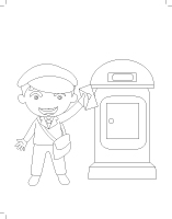 Images à colorier-La poste Images à colorier-La poste