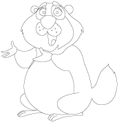 Images à colorier-Le jour de la marmotte Images à colorier-Le jour de la marmotte